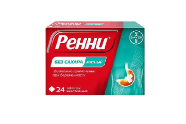 Ренни табл жев б/сах №24 мятный