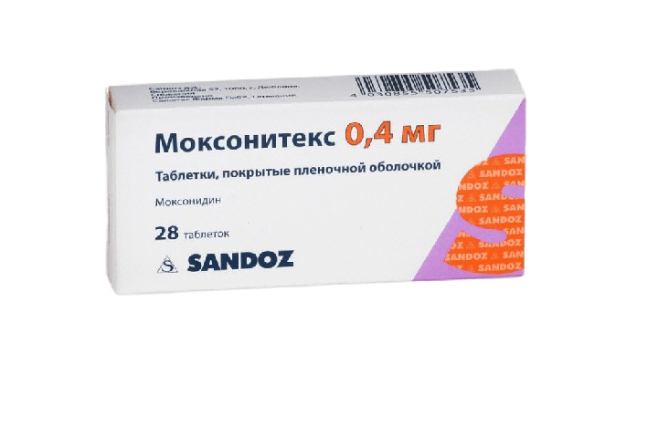 Моксонитекс 0,4мг табл п/пл/о №28