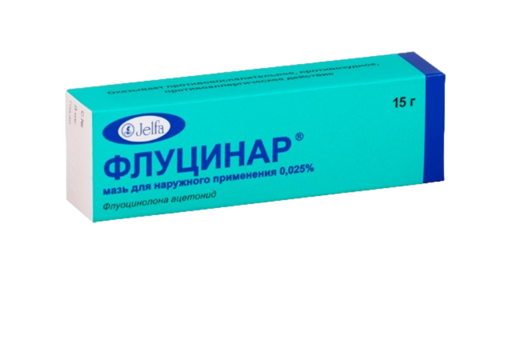 Флуцинар 0,025% мазь д/нар прим 15г
