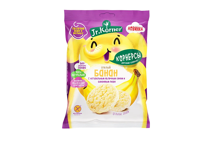 Jr.Korner Хлебцы Корнерсы дет 30г банан