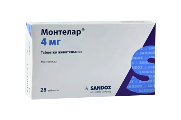 Монтелар 4мг табл жев №28