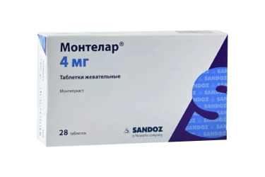 Монтелар 4мг табл жев №28