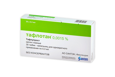 Тафлотан Глазные Капли Цена