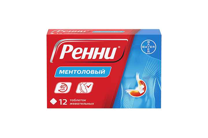 Ренни табл жев №12 ментол