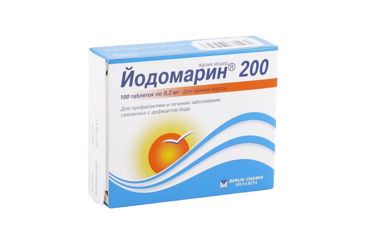 Йодомарин 200 0,2мг табл №100