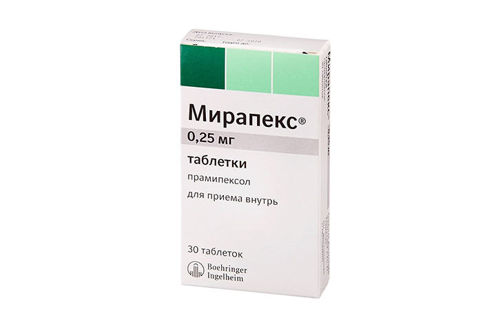 Мирапекс 0,25мг табл №30