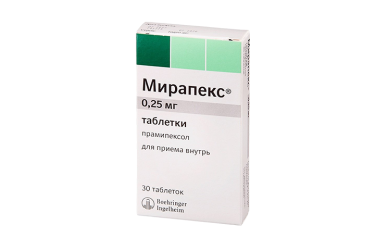 Мирапекс 0,25мг табл №30
