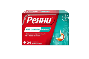 Ренни табл жев б/сах №24 мятный