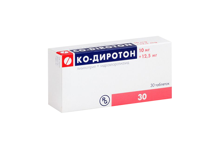 Ко-диротон 10мг+12,5мг табл №30
