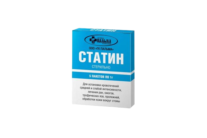 Статин Присыпка гемостат 1г пак №5
