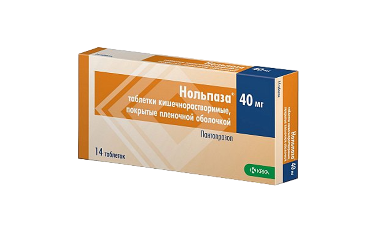 Нольпаза 40мг табл п/пл/о кш/раств №14