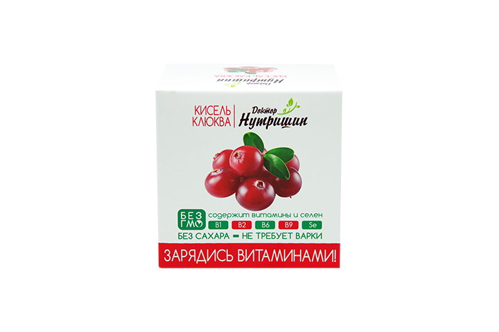 Доктор Нутришин Кисель Клюква б/сах 25г