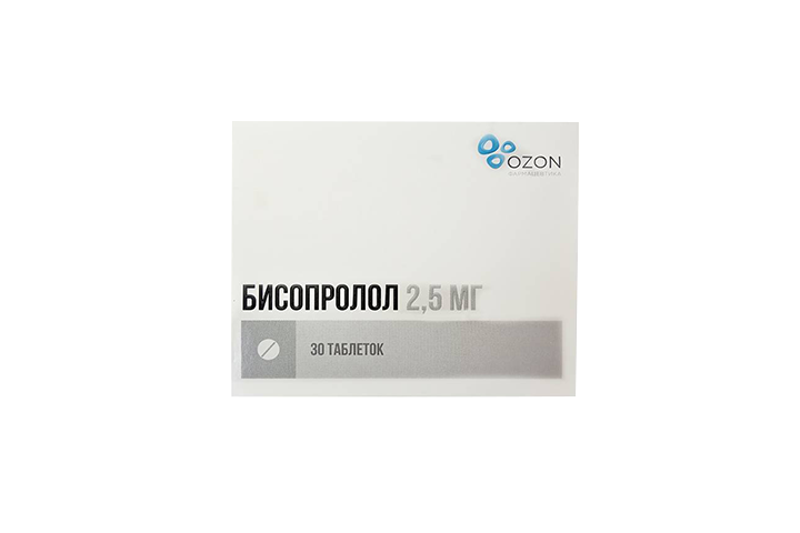 Бисопролол 2,5мг табл п/пл/о №30