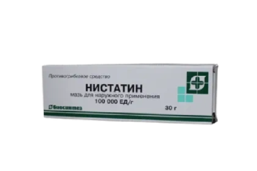 Нистатин 100000 ЕД мазь д/нар прим 30г