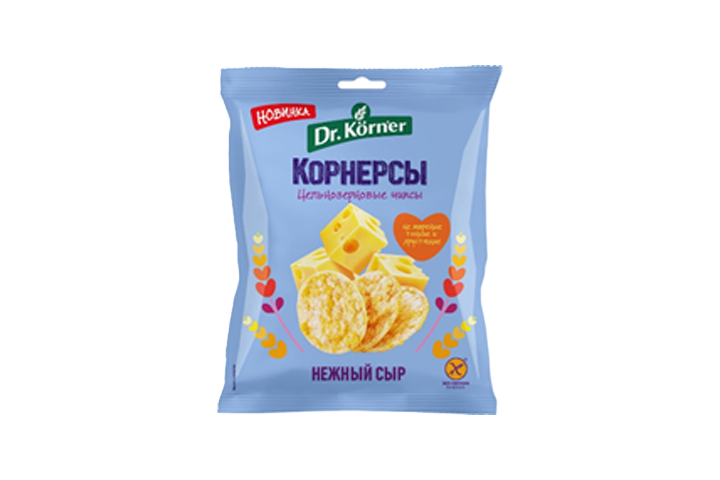Dr.Korner Чипсы Корнерсы 50г нежный сыр