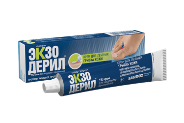 Экзодерил 1% крем д/нар прим 15г