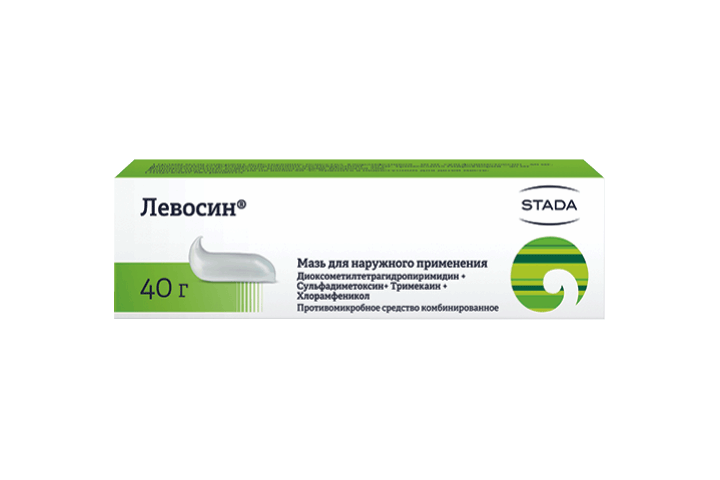 Левосин мазь д/нар прим 40г