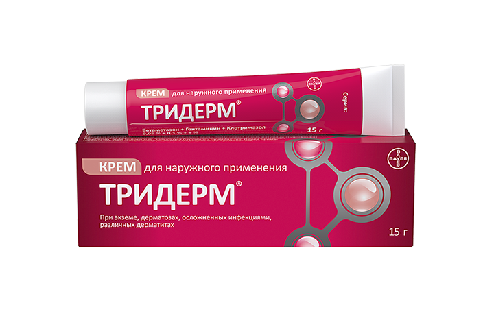 Тридерм крем д/нар прим 15г