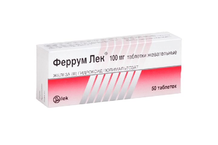 Феррум Лек 100мг табл жев №50