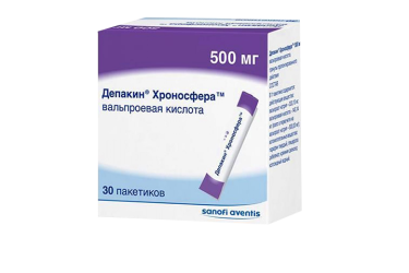 Депакин Хроносфера 500мг гран пролонг пак №30