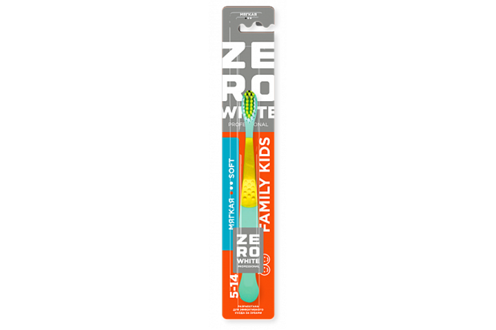 ZeroWhite Зубная щетка дет Family Kids Soft 5-14л мягк 1шт