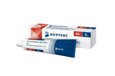 Кетопрофен-ВЕРТЕКС 5% гель д/нар прим 50г