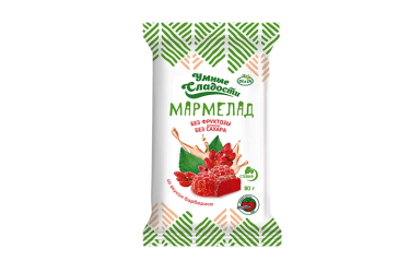 Умные сладости Мармелад желейно-формовой со стевией 80г барбарис
