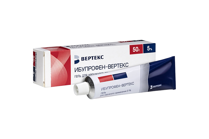 Ибупрофен 5% гель д/нар прим 50г