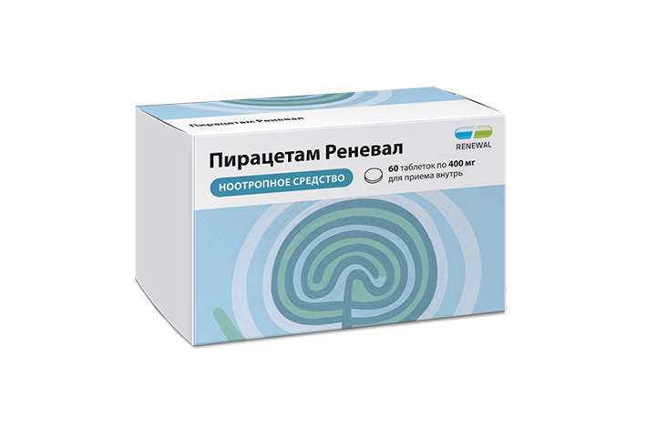 Пирацетам Реневал 400мг табл п/пл/о №60