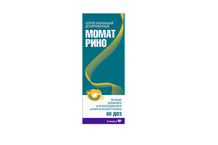 Момат Рино 50мкг/доза спрей наз дозир 60 доз фл/дозат №1