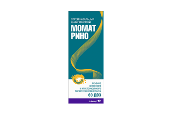 Момат Рино 50мкг/доза спрей наз дозир 60 доз фл/дозат №1
