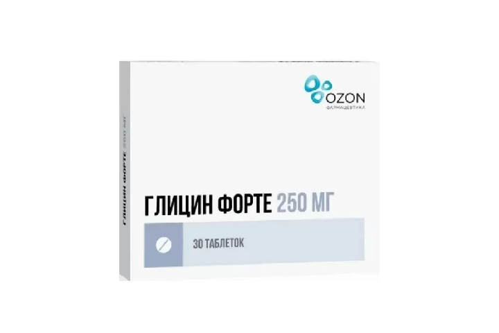 Глицин Форте 250мг табл защеч/подъяз №30