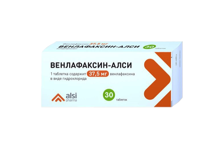 Венлафаксин 37,5мг табл №30