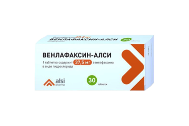 Венлафаксин 37,5мг табл №30