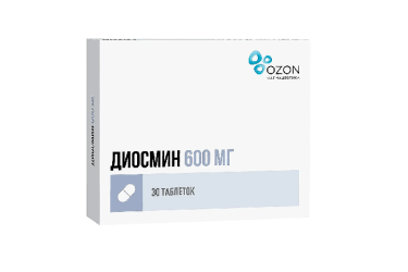 Диосмин 600мг табл п/пл/о №30