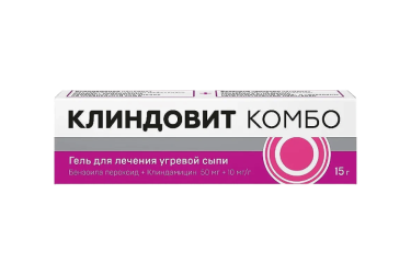 Клиндовит Комбо 50мг+10мг гель д/нар прим 15г