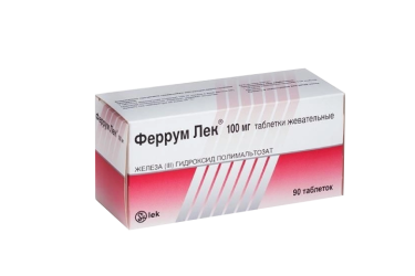Феррум Лек 100мг табл жев №90