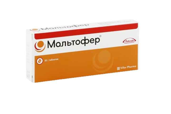 Мальтофер 100мг табл жев №30