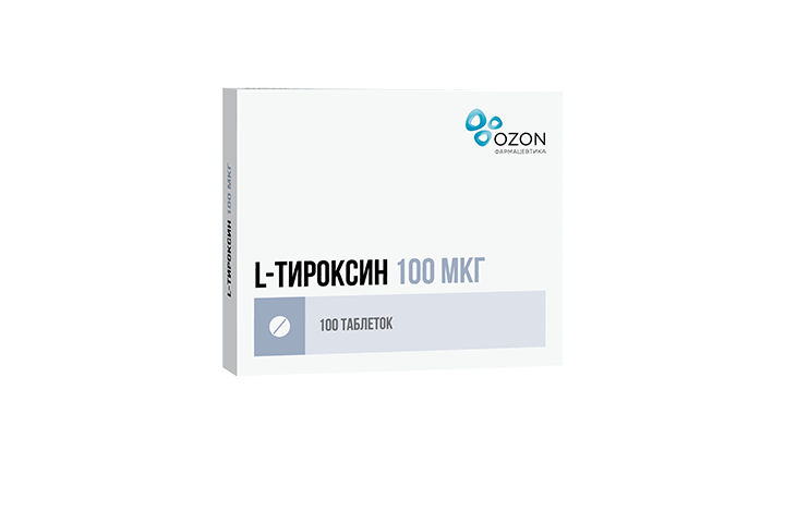 L-Тироксин 100мкг табл №100