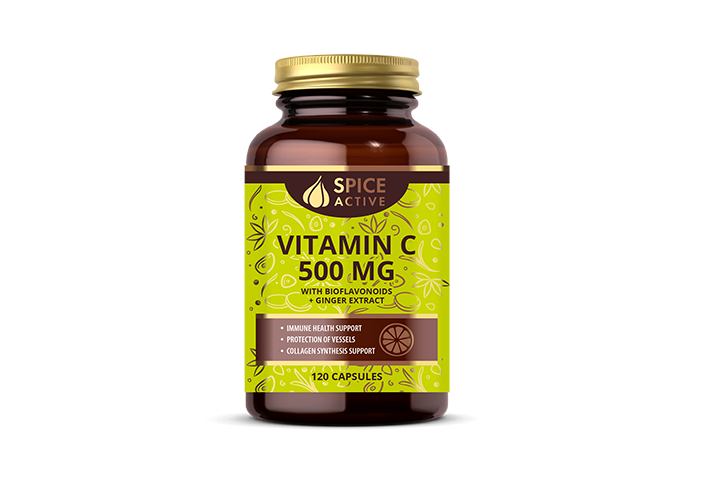 Spice Active Витамин С 500 биофлавоноиды/имбирь капс №120