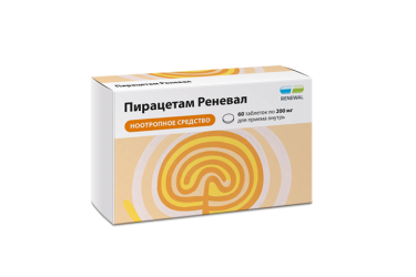 Пирацетам Реневал 200мг табл п/пл/о №60