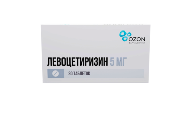 Левоцетиризин 5мг табл п/пл/о №30