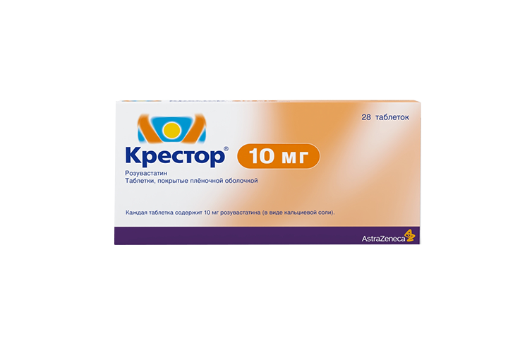 Крестор 10мг табл п/пл/о №28