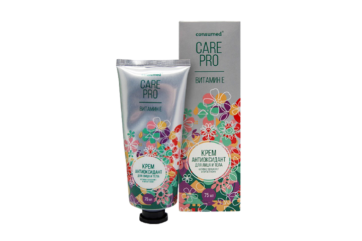Care PRO Витамин Е Крем-антиоксидант д/лица/тела 75мл Консумед