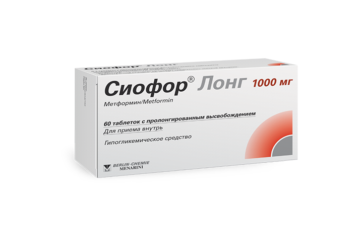 Сиофор Лонг 1000мг табл пролонг №60