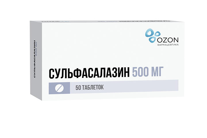 Сульфасалазин 500мг табл п/о №50