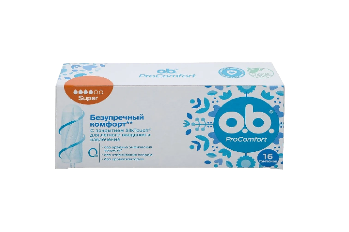 Тампоны o.b. ProComfort Супер 16шт