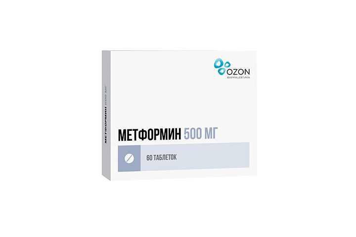 Метформин 500мг табл №60