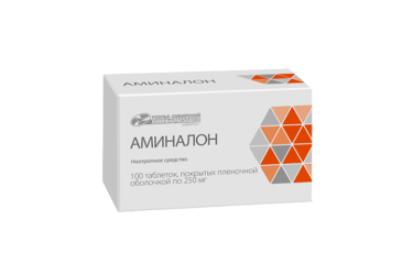 Аминалон 250мг табл п/о №100 блист