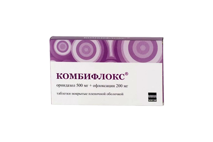 Комбифлокс 500мг+200мг табл п/пл/о №10